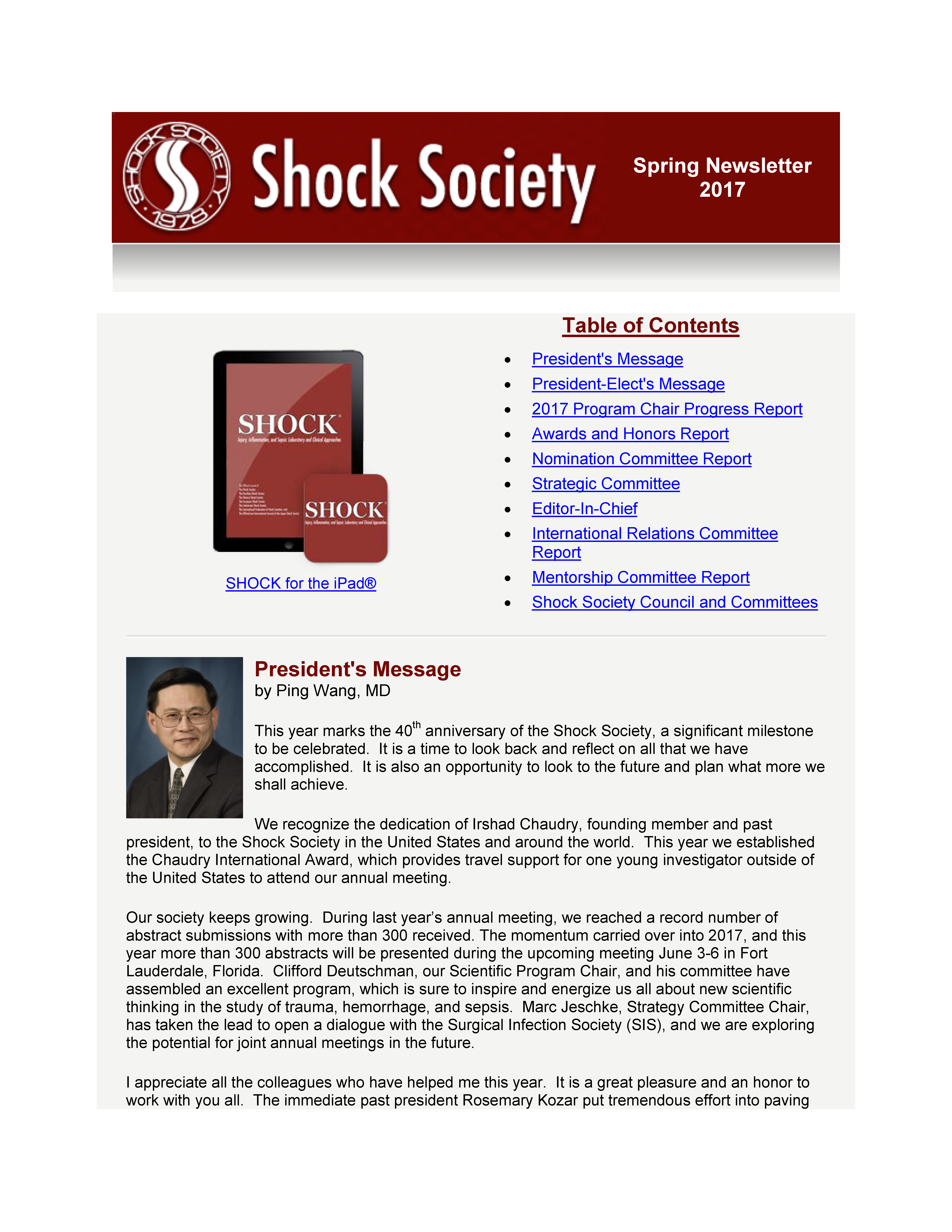 Spring 2017 Newsletter