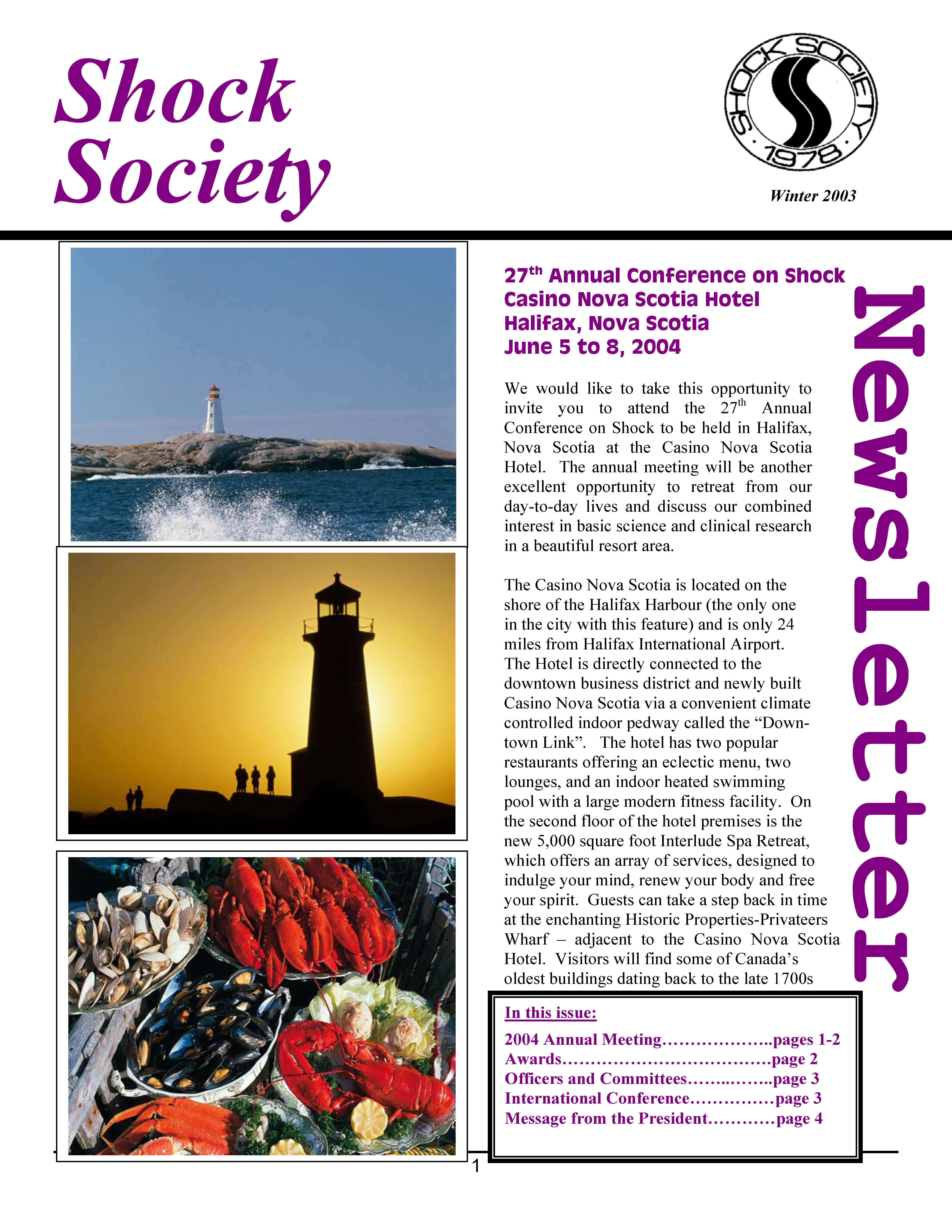 Fall 2003 Newsletter