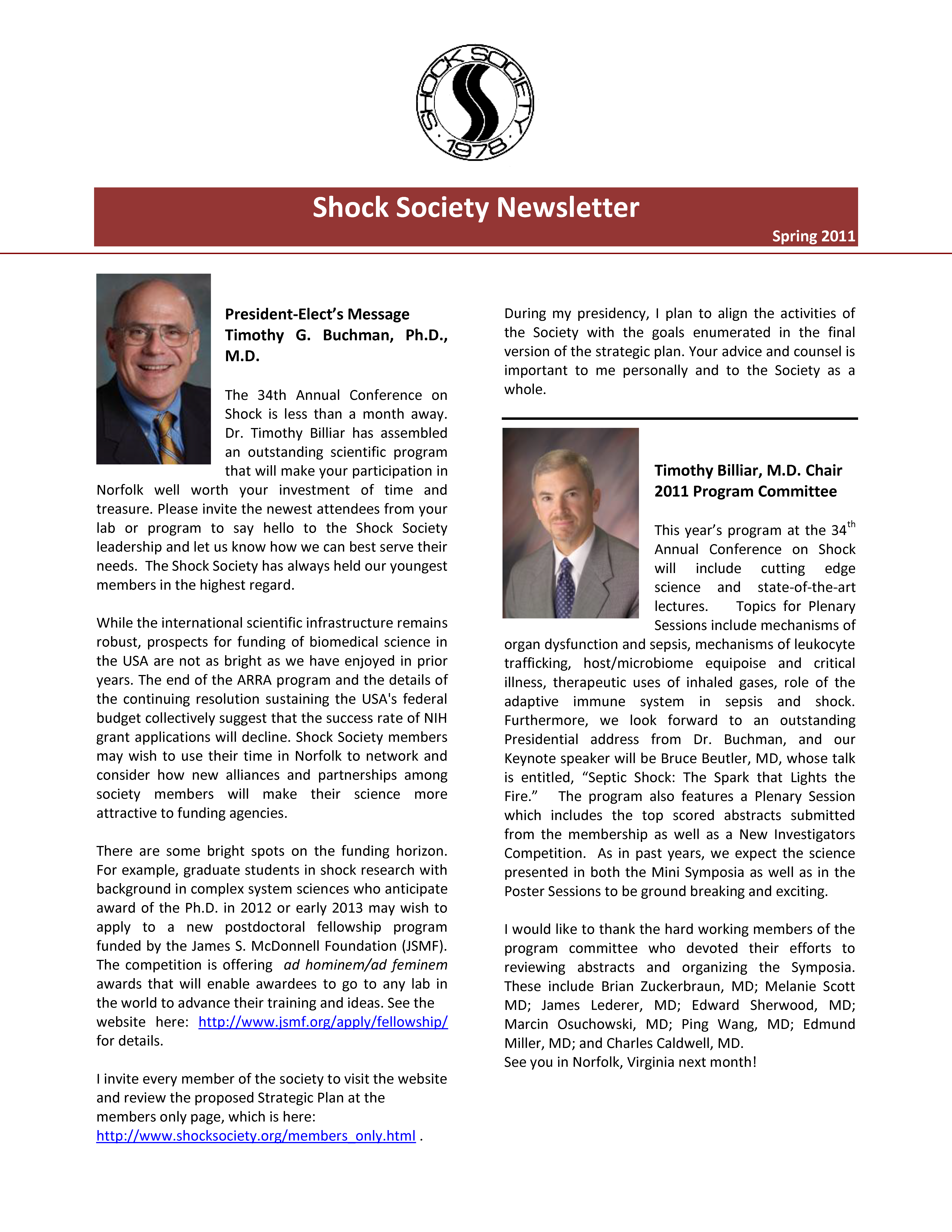 Spring 2011 Newsletter