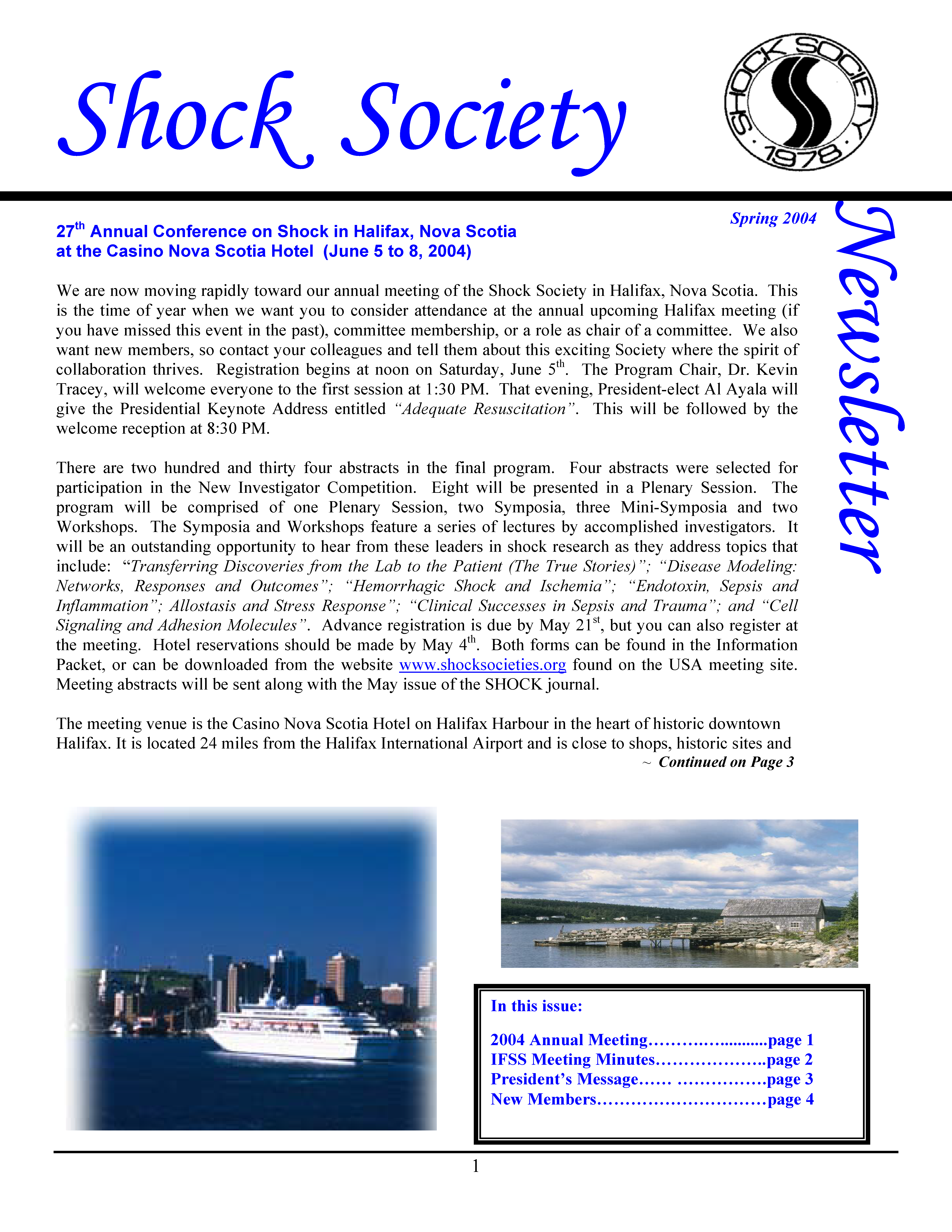 Spring 2004 Newsletter
