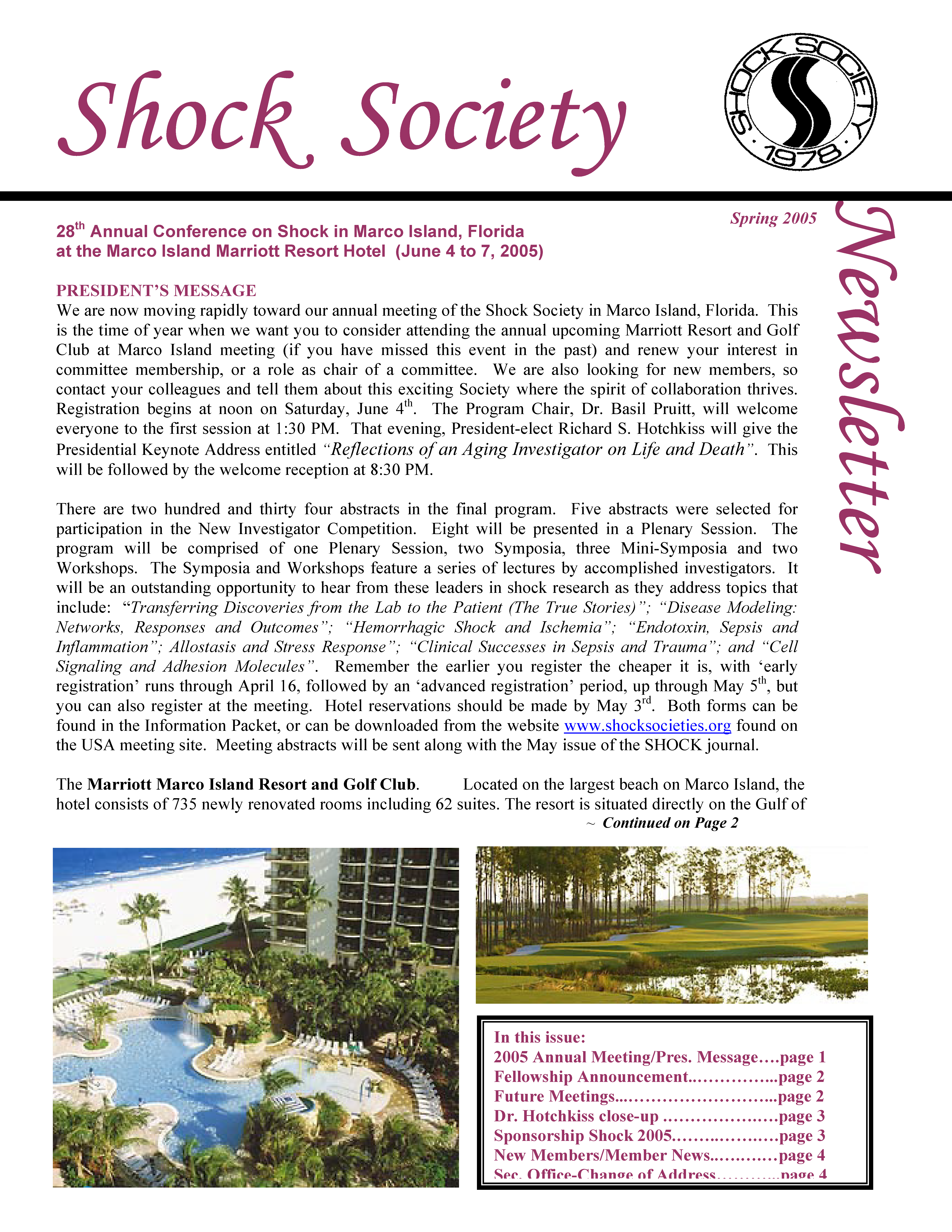 Spring 2005 Newsletter