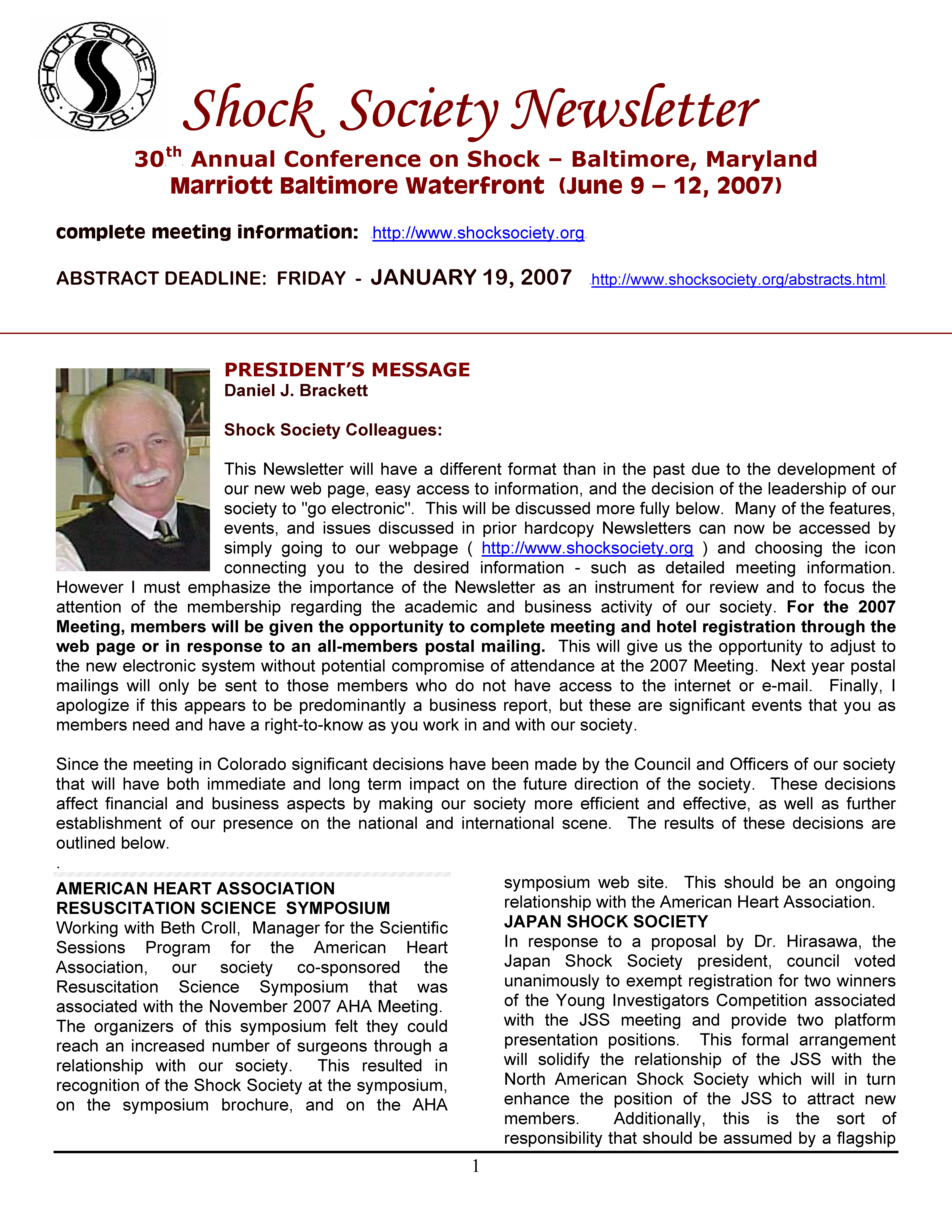Winter 2007 Newsletter